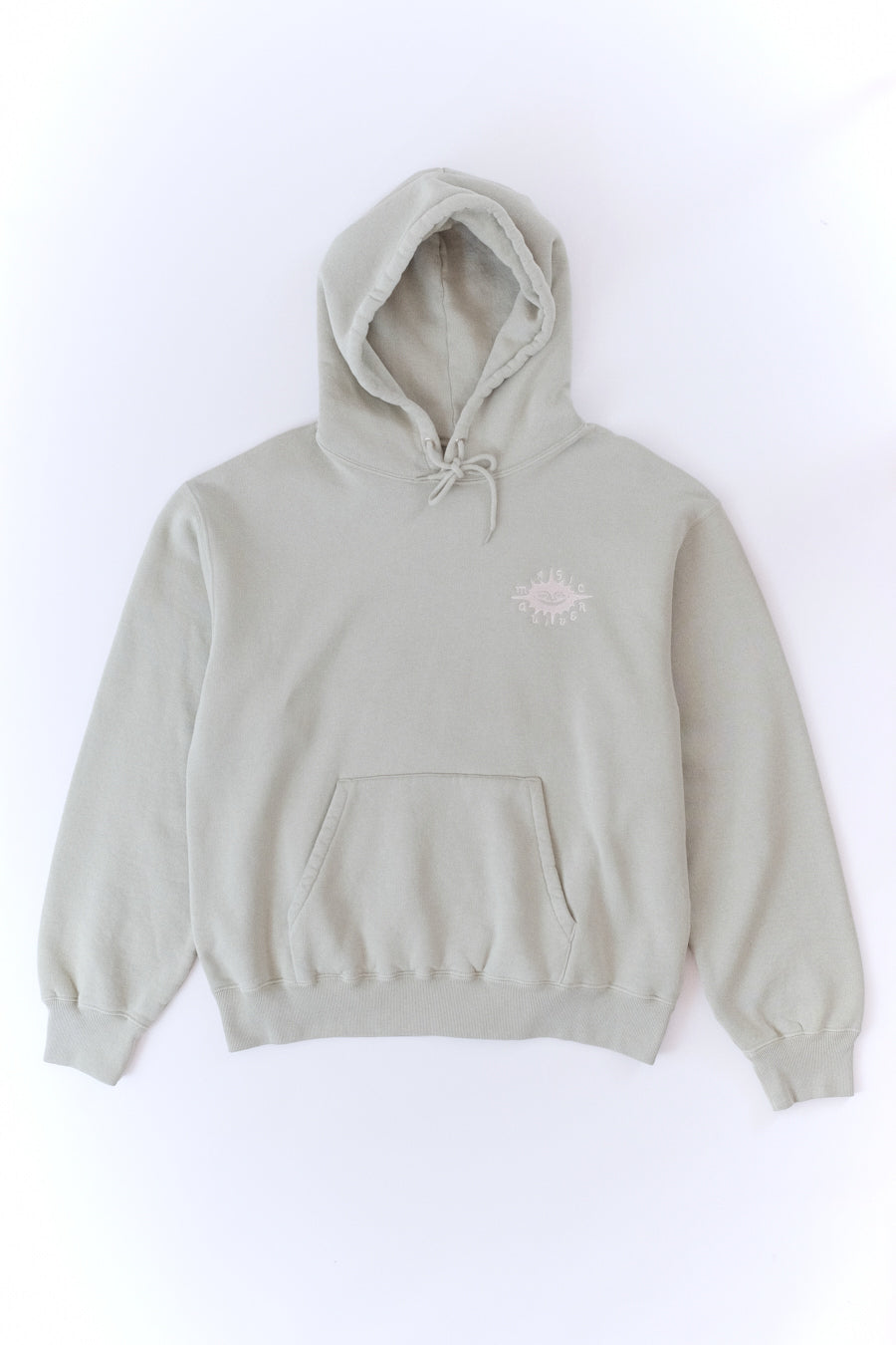 Magic Quiver - Embroidered Sun Hoodie - Seagrass