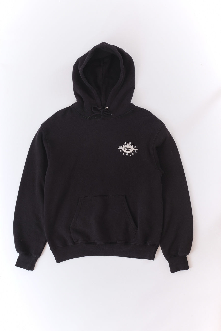 Magic Quiver - Embroidered Sun Hoodie - Black